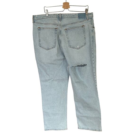 NWT Abercrombie Fitch 90s Straight Leg Ultra High Rise Jeans Women's 34 18 Short - Picture 3 of 12